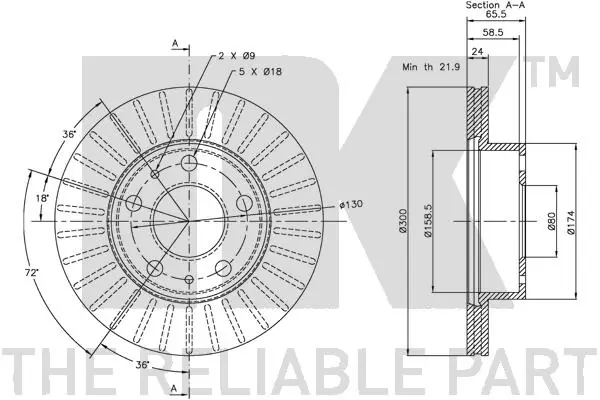 NK 209946 Brake Disc