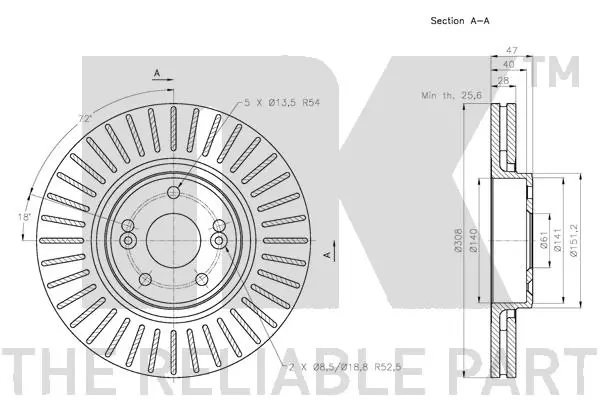 NK 203961 Brake Disc