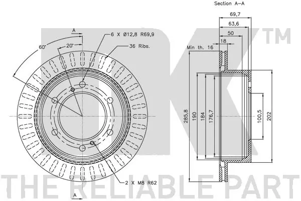 NK 202266 Brake Disc