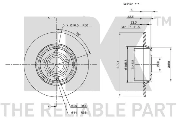 NK 202552 Brake Disc