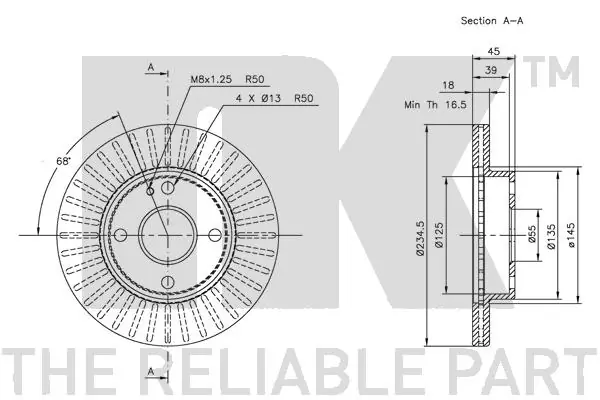 NK 313223 Brake Disc