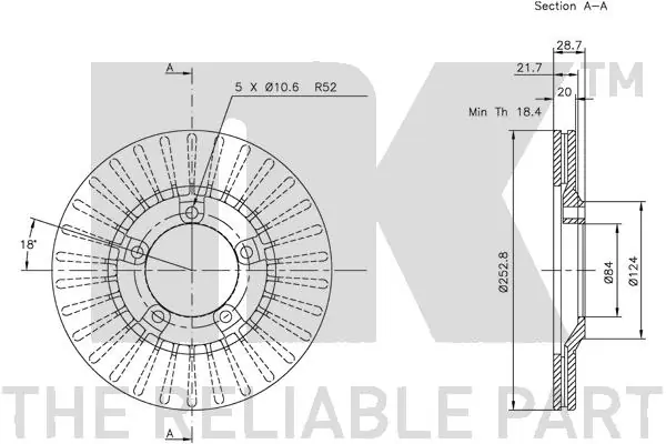 NK 203404 Brake Disc