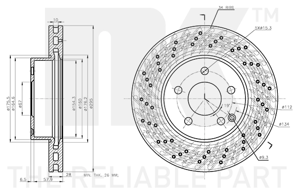 NK 3133110 Brake Disc