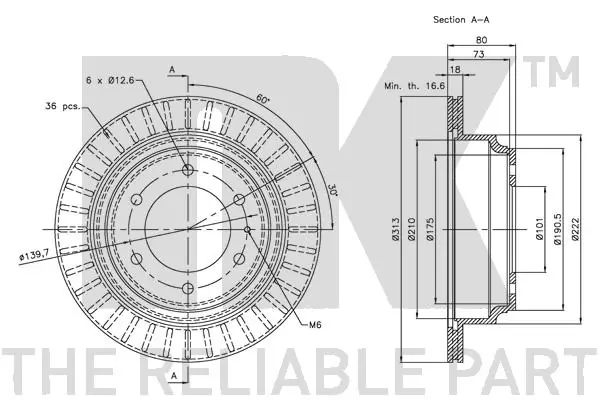 NK 203635 Brake Disc