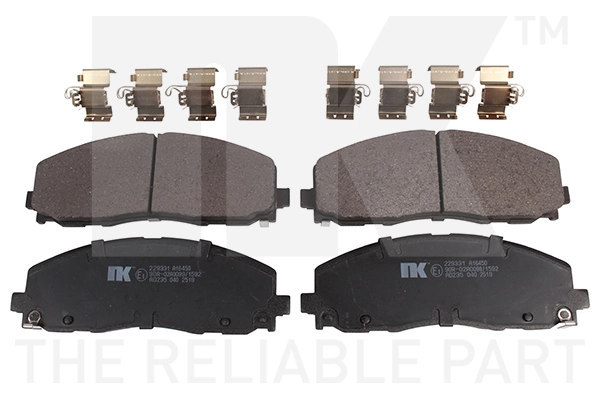 Brake Pad Set, disc brake 229331