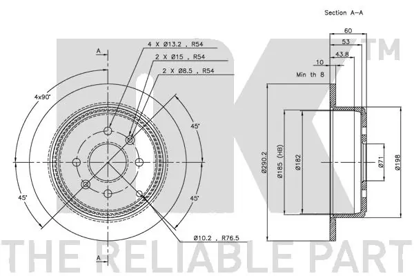 NK 203721 Brake Disc