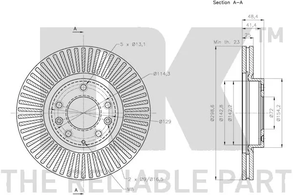 Brake Disc 313268