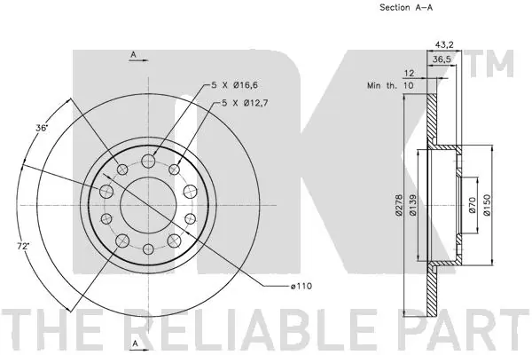 NK 201024 Brake Disc