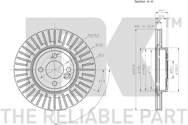NK 204035 Brake Disc