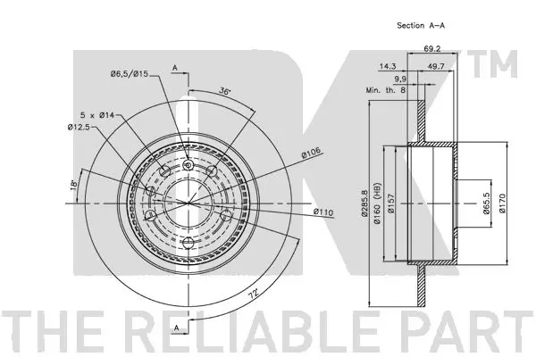 BOSCH 2 430 100 602 Washer