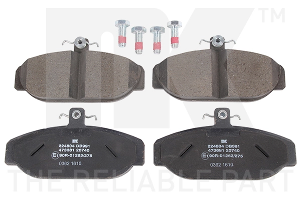 Brake Pad Set, disc brake 224804