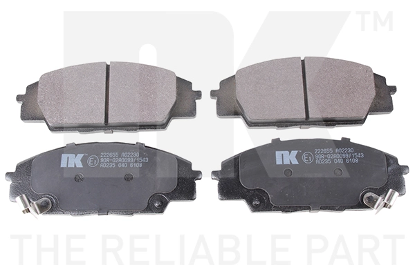 Brake Pad Set, disc brake 222655