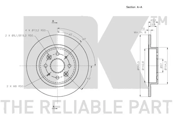 NK 203508 Brake Disc