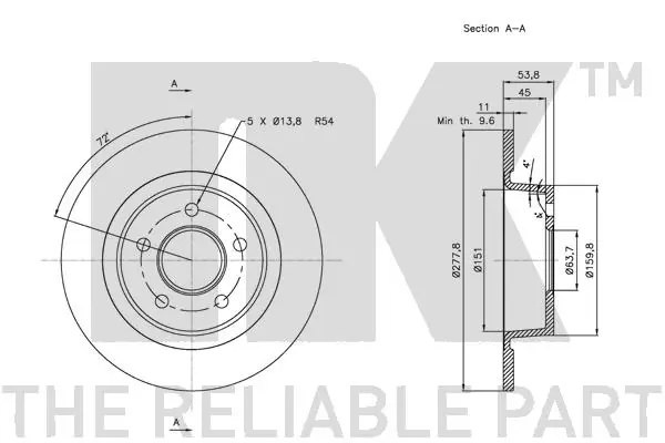 NK 202564 Brake Disc