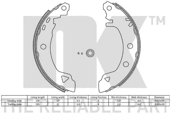 Brake Shoe Set 2710487