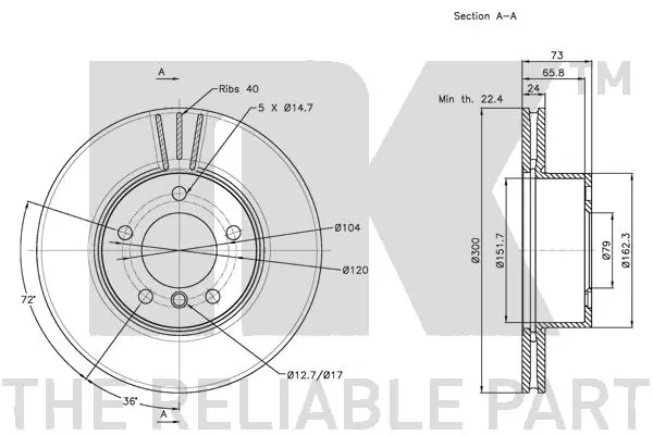NK 201566 Brake Disc