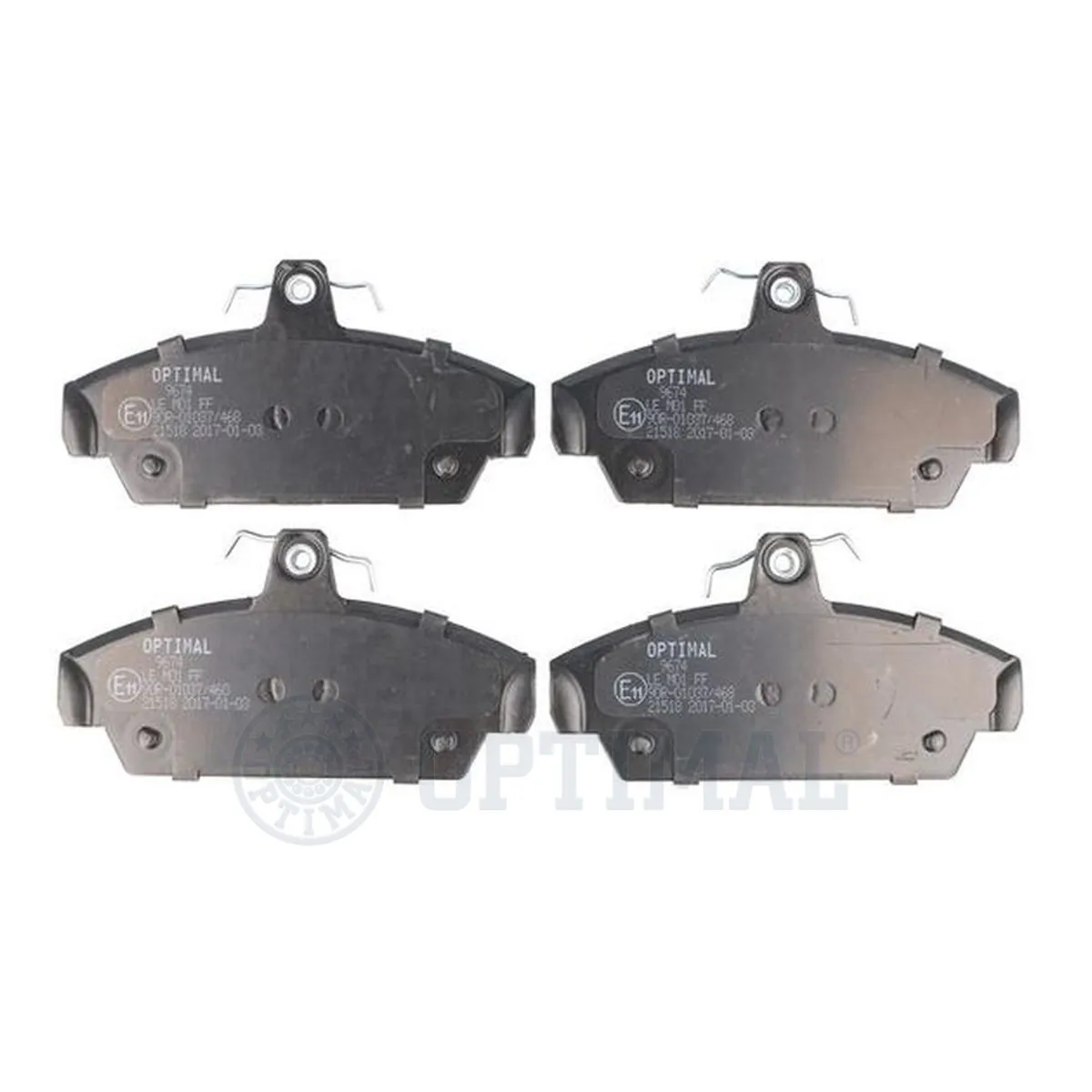 OPTIMAL 9674 Brake Pad Set, disc brake