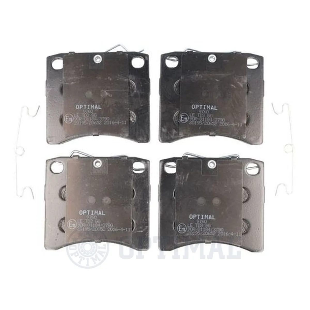 OPTIMAL 9760 Brake Pad Set, disc brake
