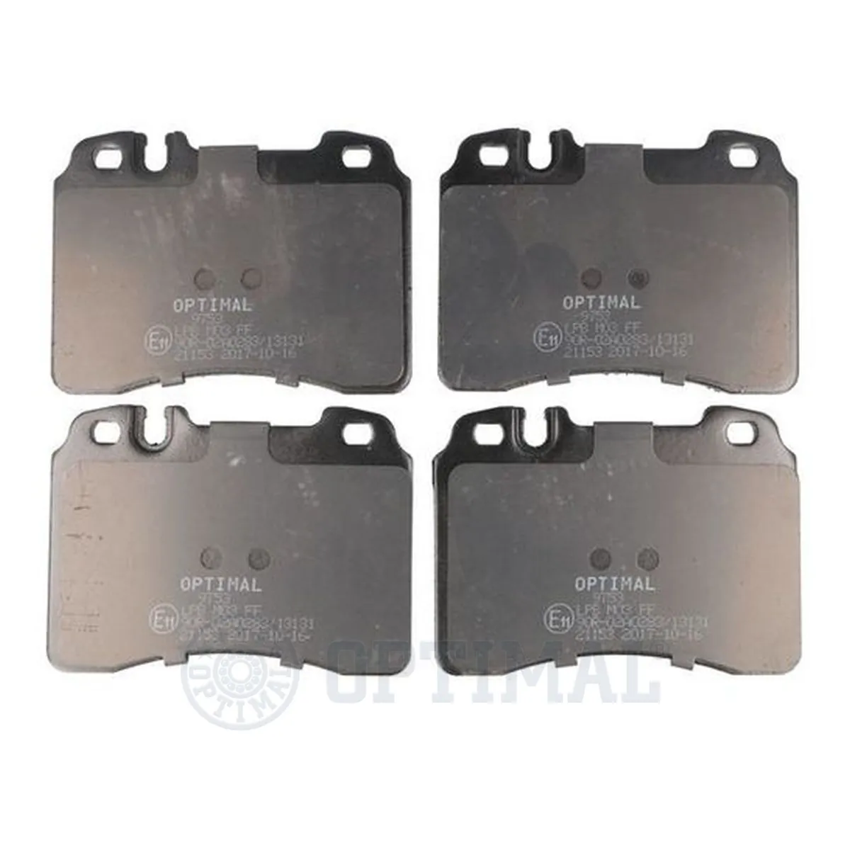 OPTIMAL 9753 Brake Pad Set, disc brake