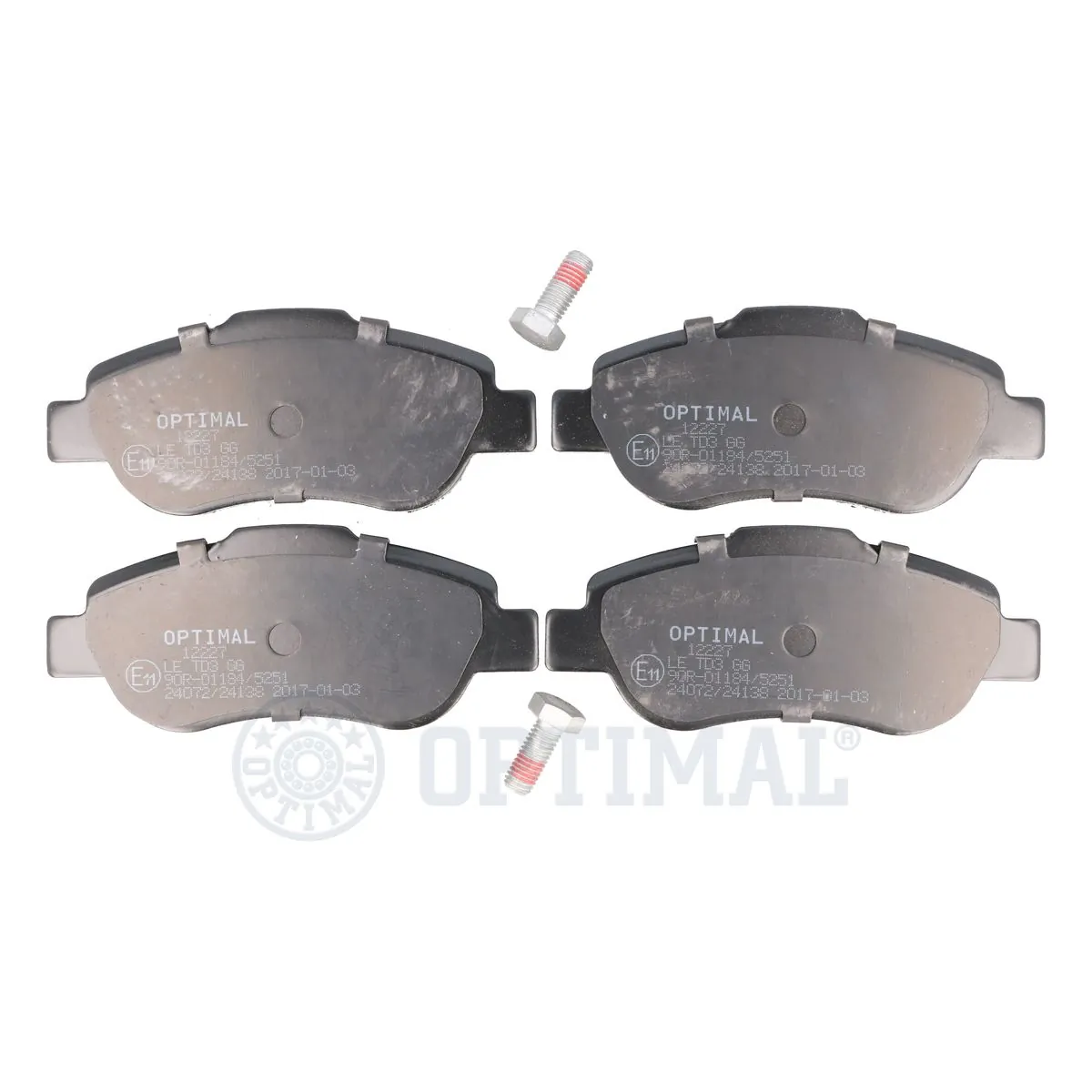 Brake Pad Set, disc brake BP-12227
