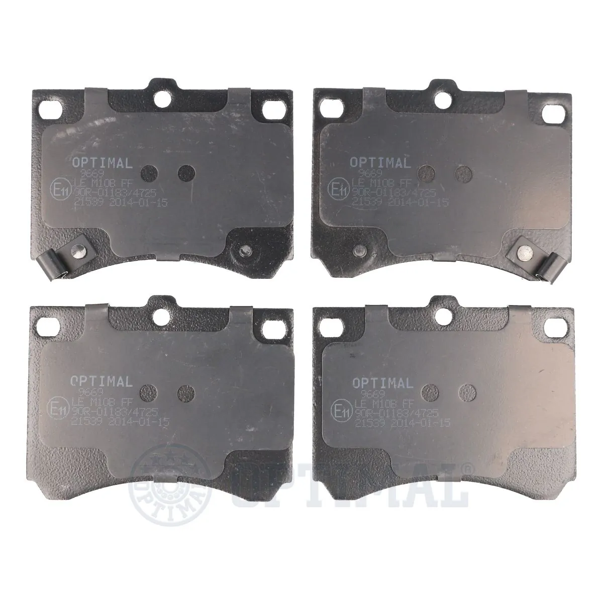 Brake Pad Set, disc brake BP-09669