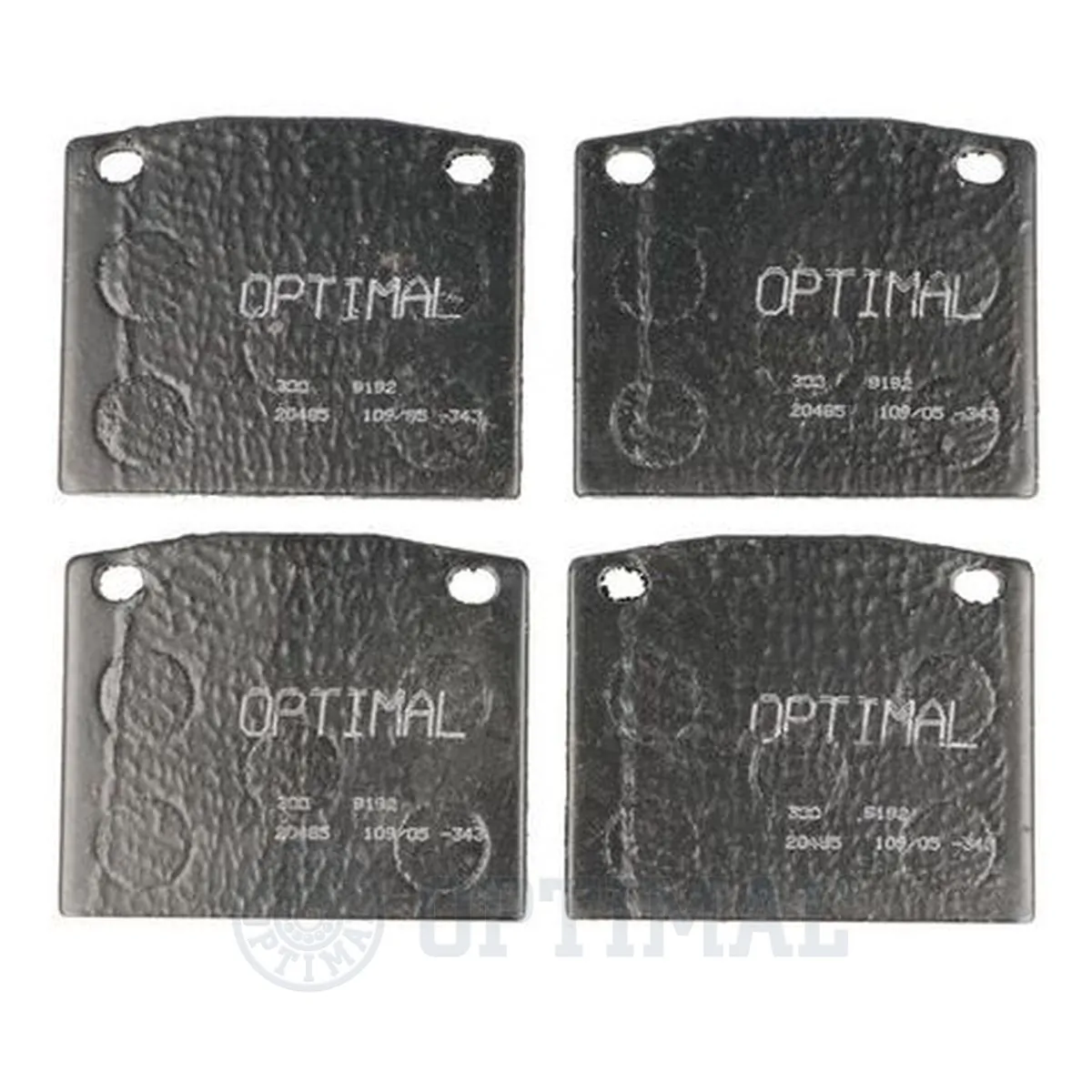 OPTIMAL 9192 Brake Pad Set, disc brake