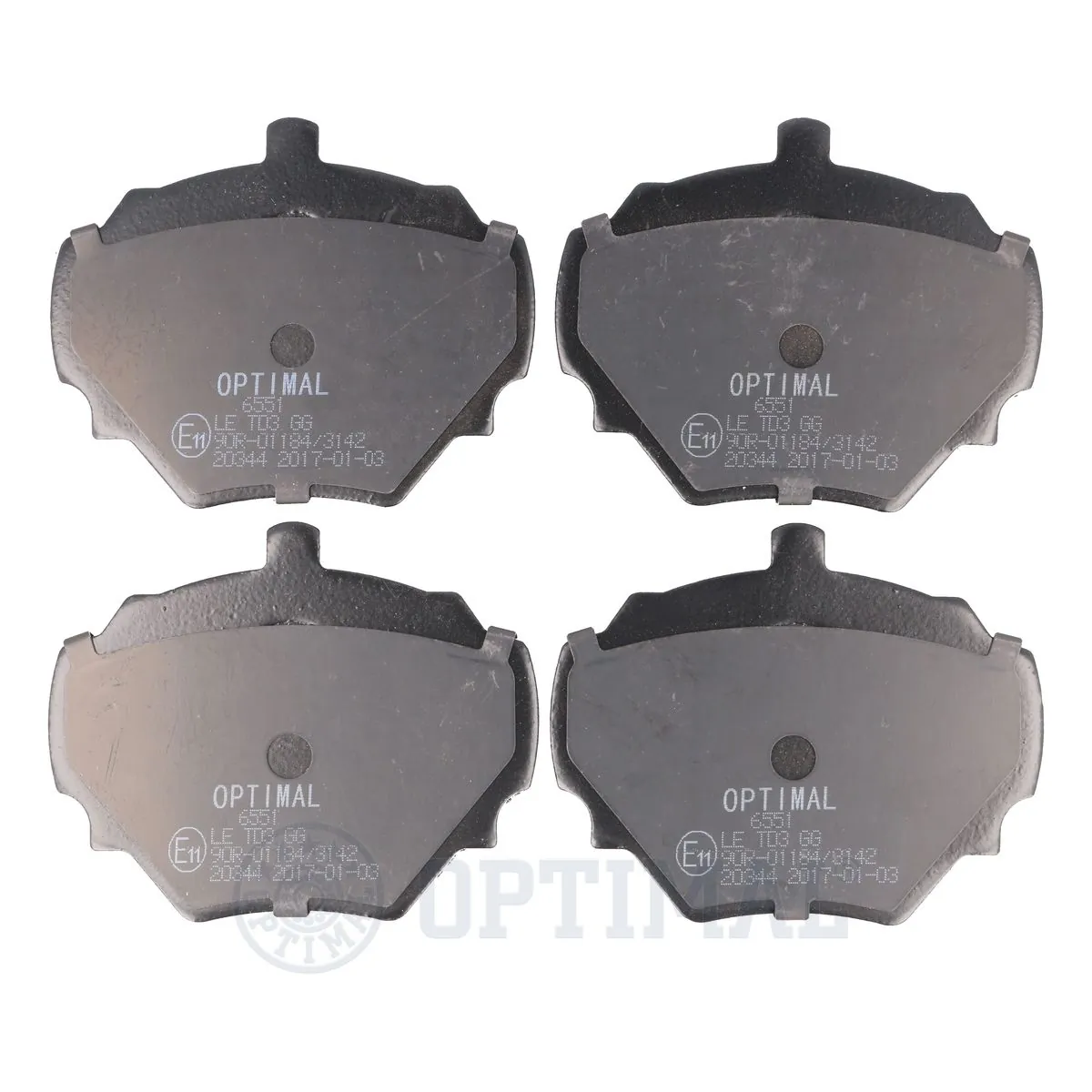 Brake Pad Set, disc brake BP-06551