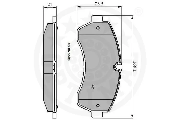 Brake Pad Set, disc brake 12296