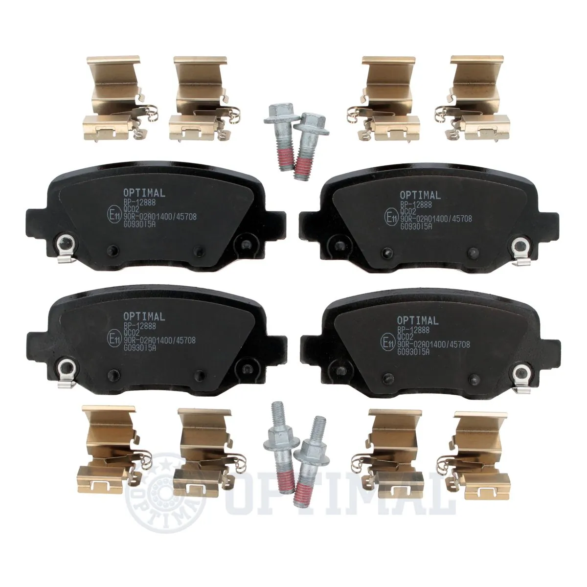 OPTIMAL BP-12888 Brake Pad Set, disc brake