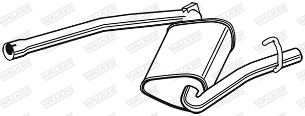 Centre Muffler 23054