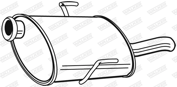 Rear Muffler 22297
