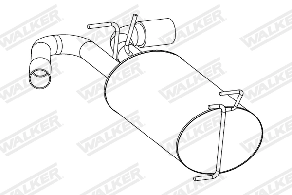 Rear Muffler 25267