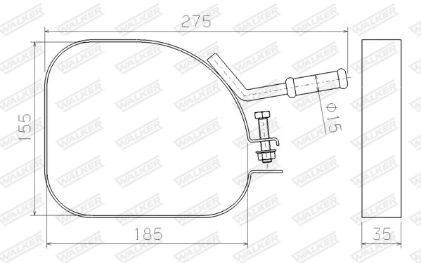 Mount, exhaust system 80597