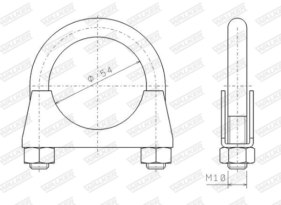 Clamping Piece, exhaust system 82326