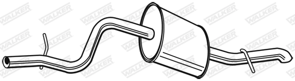 WALKER 23711 Rear Muffler