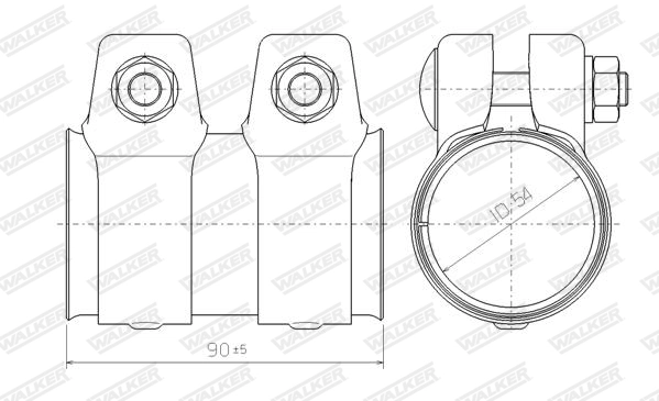 Pipe Connector, exhaust system 80716