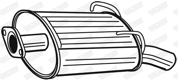 WALKER 22458 Rear Muffler