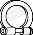 Clamping Piece, exhaust system 80514