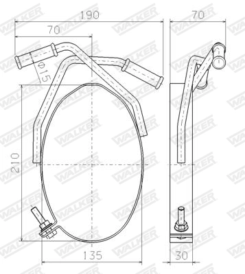 Mount, exhaust system 80605