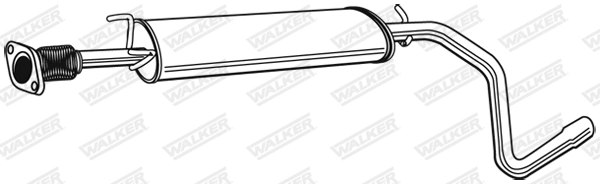 Centre Muffler 21498