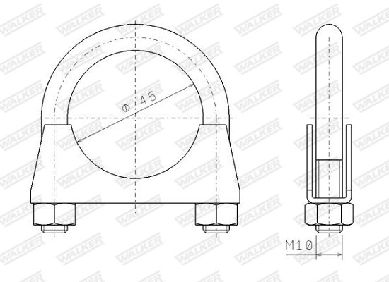 Clamping Piece, exhaust system 82321