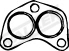 Gasket, exhaust pipe 81168