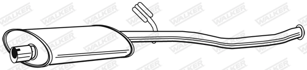 Centre Muffler 22599