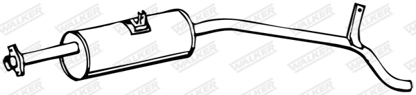 WALKER 70551 Rear Muffler