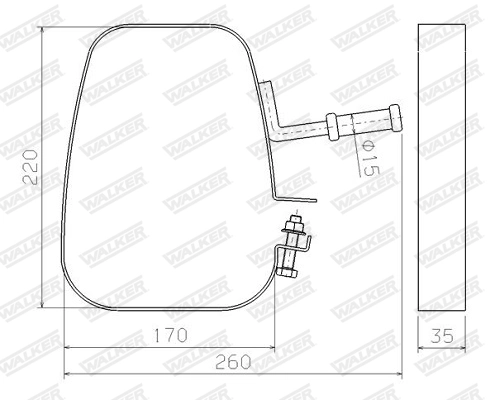 Mount, exhaust system 80606