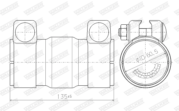 Catalytic Converter, universal 69007