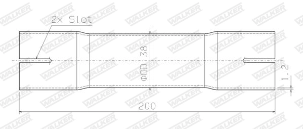 WALKER 07157 Exhaust Pipe