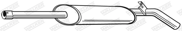 WALKER 23040 Centre Muffler