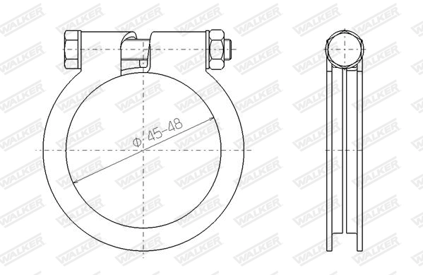WALKER 81817 Clamping Piece, exhaust system