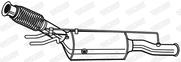 Soot/Particulate Filter, exhaust system EVO C 73171